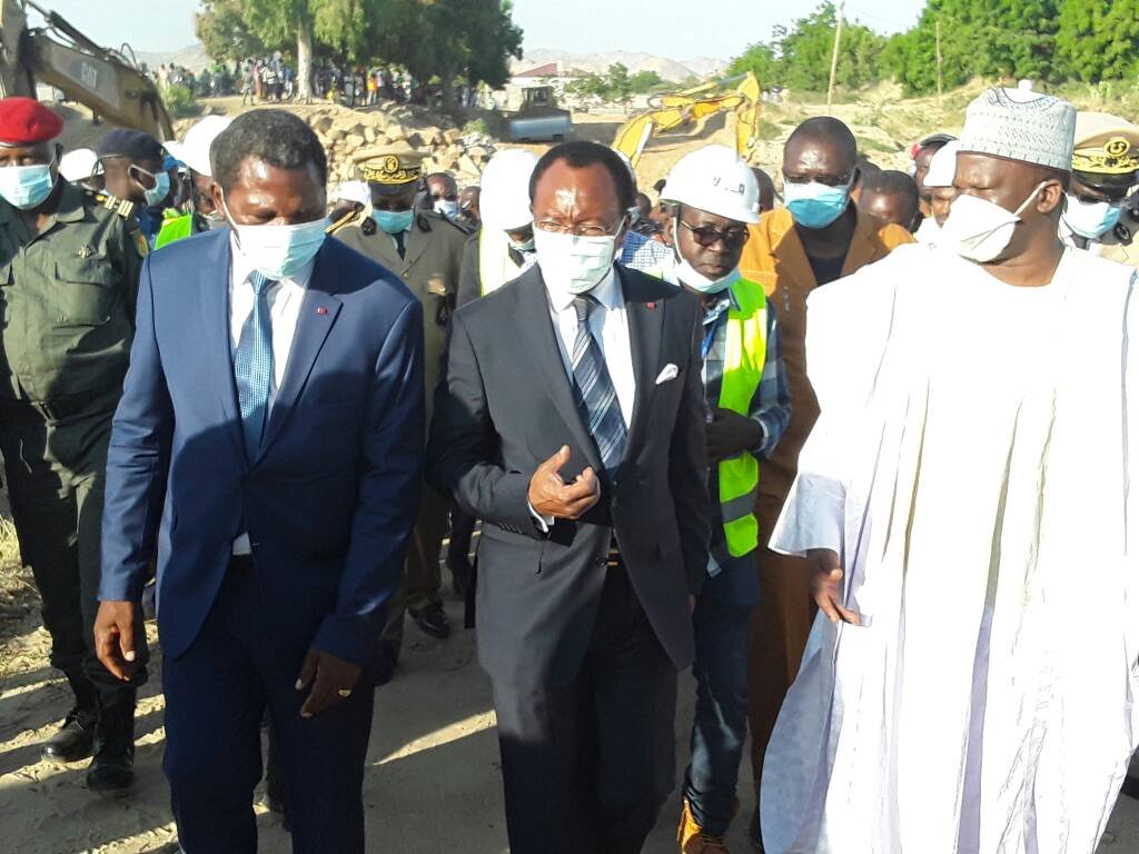 Atanga Nji and Nganou Djounessi arriving Maroua