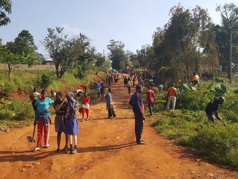 Youth clean venue four days to grand opening of Bamenda III maiden FEHACU
