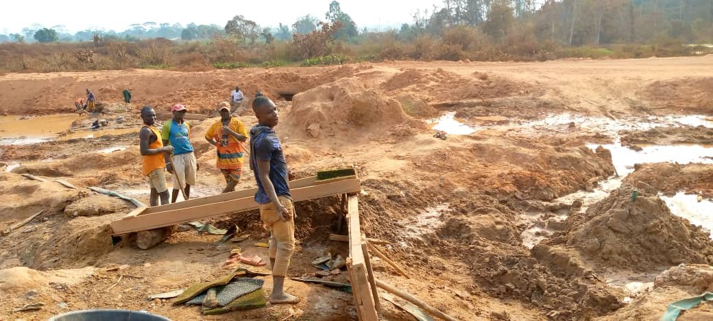 Artisanal miners in Guerwane village say gold is nature's gift to them.