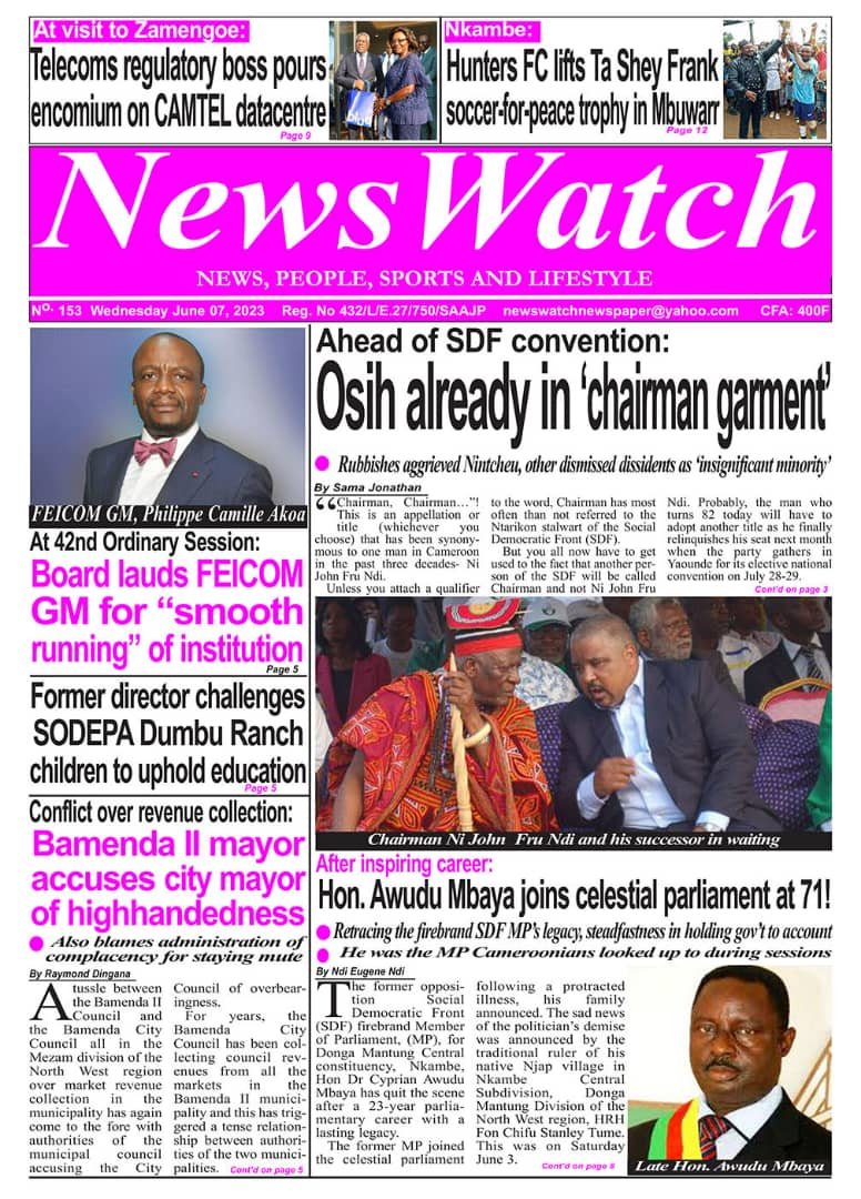 NewsWatch newspaper of Wednesday, June 07 2023