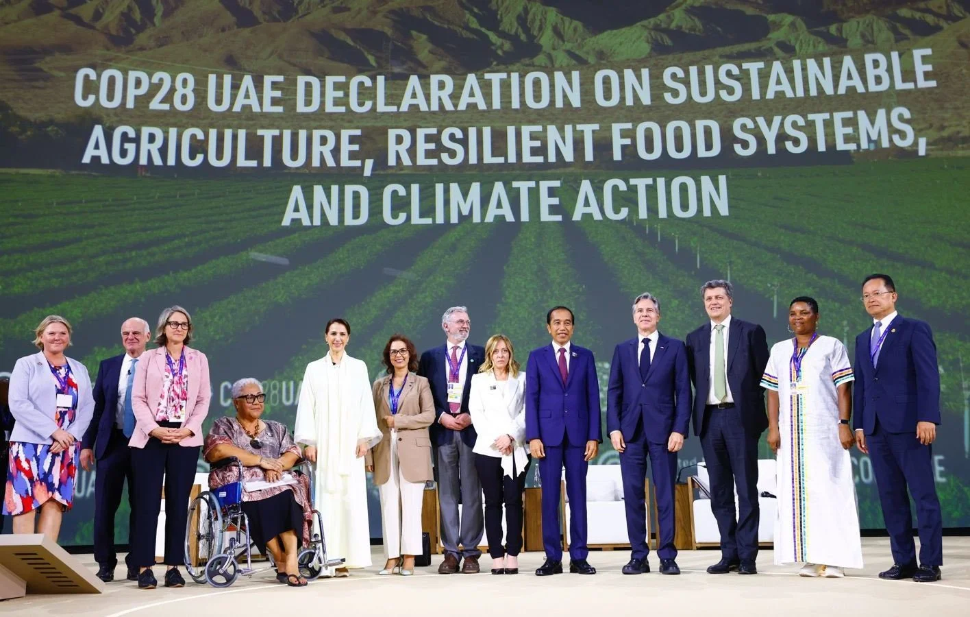 World leaders endorse landmark declaration to transform food systems at COP28