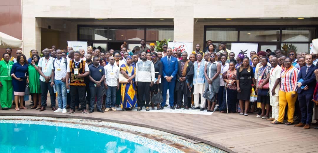 Group photo of AFFCameroon fellows, other elections stakeholders at Yaounde conference